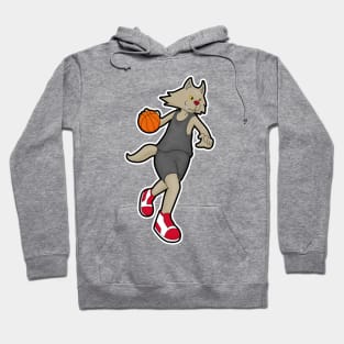 Cat as Basketball player with Basketball Hoodie